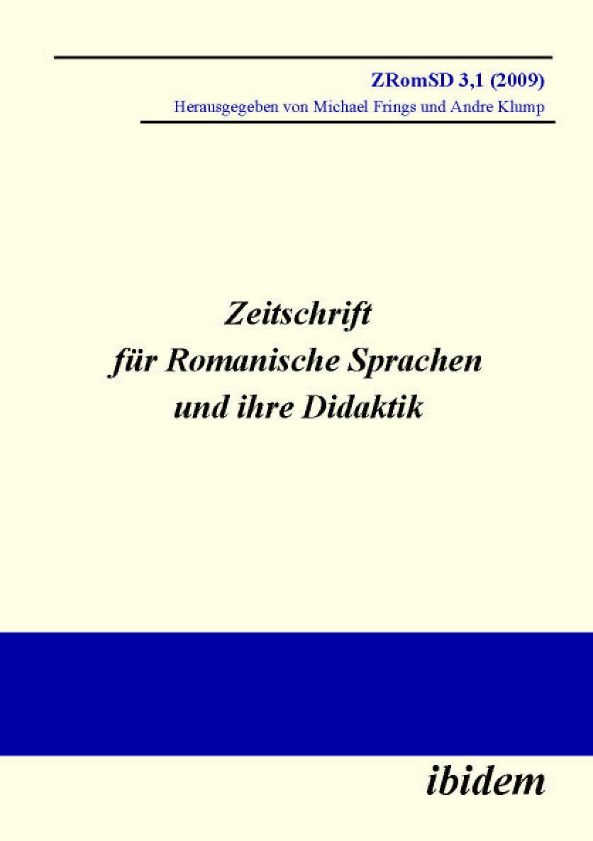 Zeitschrift für Romanische Sprachen und ihre Didaktik