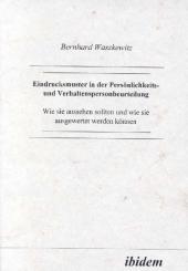 Bernhard Waszkewitz, Eindrucksmuster in der Persönlichkeits- und Verhaltenspersonbeurteilung