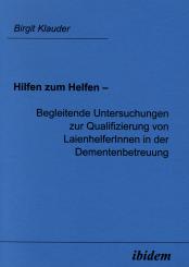 Birgit Klauder, Hilfen zum Helfen