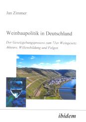 Jan Zimmer, Weinbaupolitik in Deutschland
