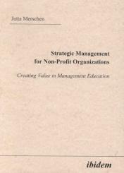 Jutta Merschen: Strategic Management for Non-Profit Organizations