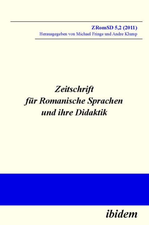 Michael Frings, Andre Klump: Zeitschrift für Romanische Sprachen und ihre Didaktik Paperback