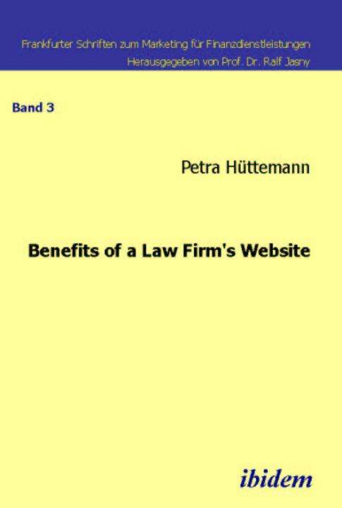 Petra Hüttemann: Benefits of a law firm's website E-Book