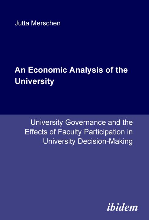 Jutta Merschen: An Economic Analysis of the University E-Book