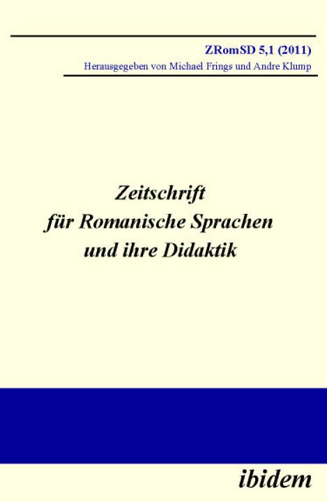 Michael Frings, Andre Klump: Zeitschrift für Romanische Sprachen und ihre Didaktik E-Book