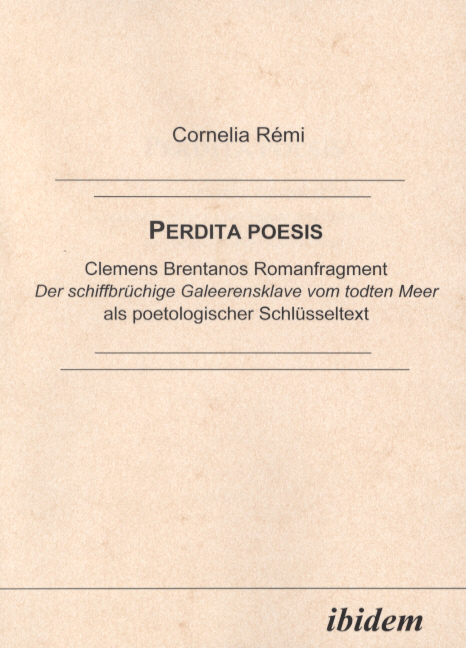 Cornelia Rémi: Perdita poesis 
