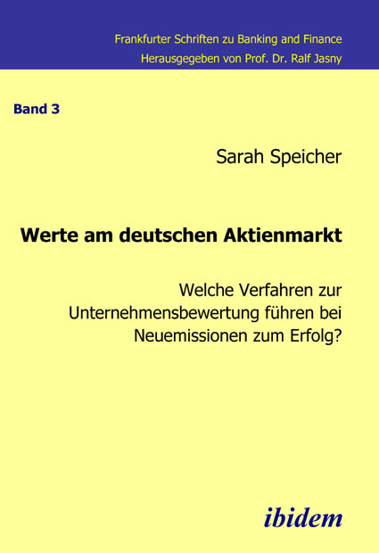Sarah Speicher: Werte am deutschen Aktienmarkt 