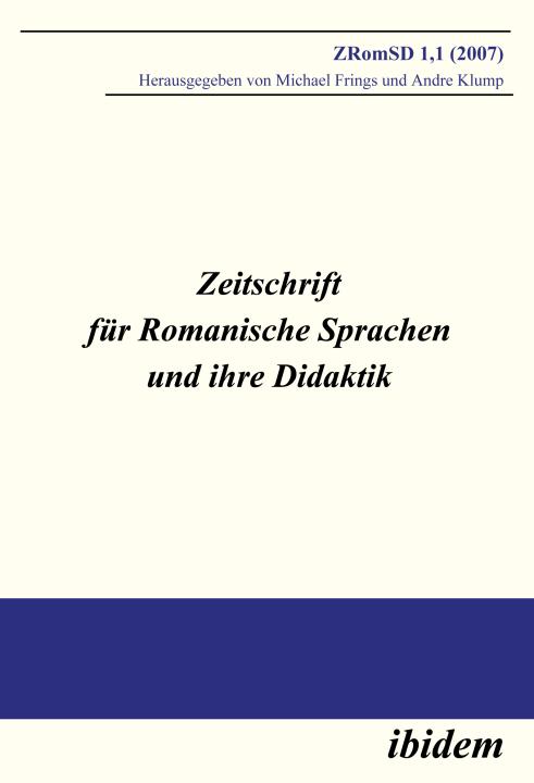 Andre Klump, Michael Frings: Zeitschrift für Romanische Sprachen und ihre Didaktik Paperback