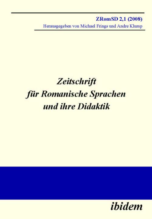 Michael Frings, Andre Klump: Zeitschrift für Romanische Sprachen und ihre Didaktik Paperback